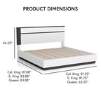 Modern Wit Houten Platformbed