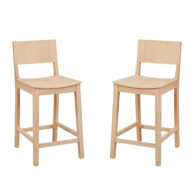 Houten Barkruk zonder Leuning 61 cm (set van 2)