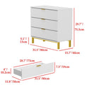 Timechee 3 Drawer 29.7 H Storage Chest Black Dresser End Table