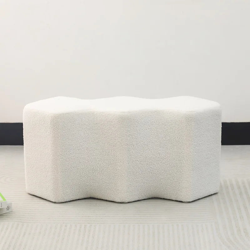 35" Fluweel Ottomaanse Bank – Polygon Voetenbank