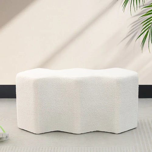 35" Fluweel Ottomaanse Bank – Polygon Voetenbank