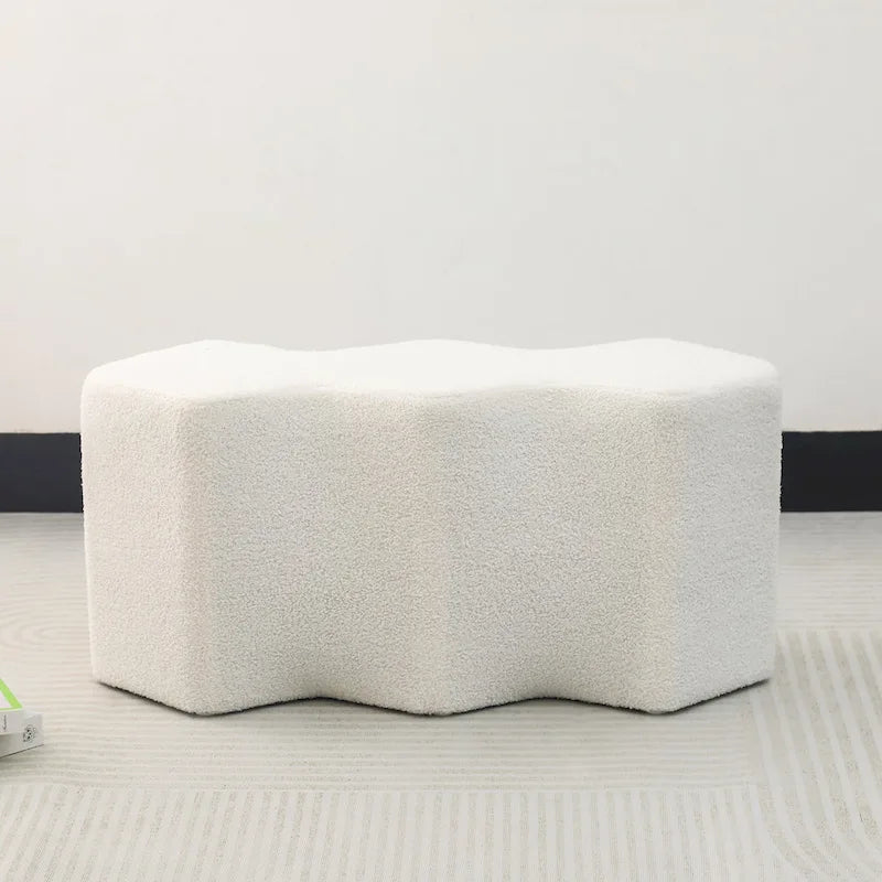 35" Fluweel Ottomaanse Bank – Polygon Voetenbank