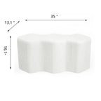 35" Fluweel Ottomaanse Bank – Polygon Voetenbank
