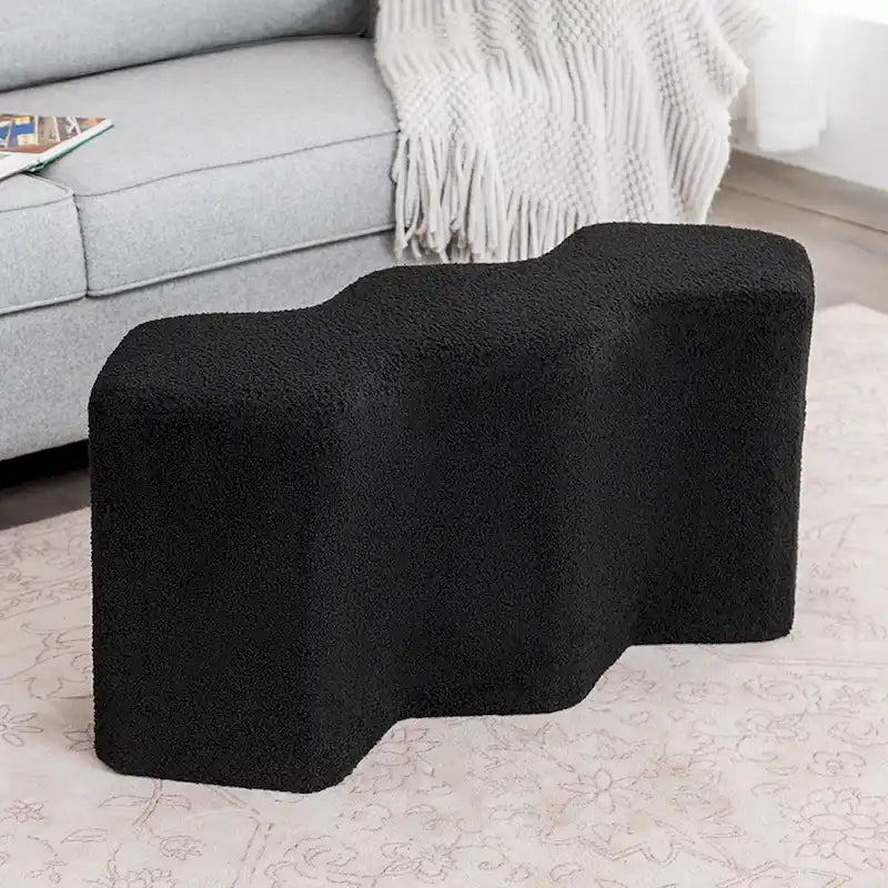 35" Fluweel Ottomaanse Bank – Polygon Voetenbank