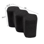 35" Fluweel Ottomaanse Bank – Polygon Voetenbank