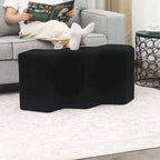 35" Fluweel Ottomaanse Bank – Polygon Voetenbank
