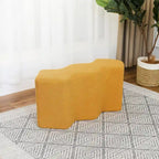 35" Fluweel Ottomaanse Bank – Polygon Voetenbank