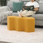 35" Fluweel Ottomaanse Bank – Polygon Voetenbank