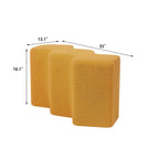 35" Fluweel Ottomaanse Bank – Polygon Voetenbank