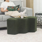 35" Fluweel Ottomaanse Bank – Polygon Voetenbank