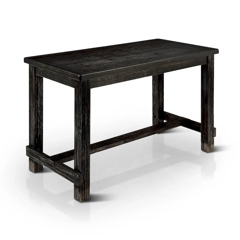 Rustieke Zwarte Eetkamertafel op Barhoogte van 152 cm