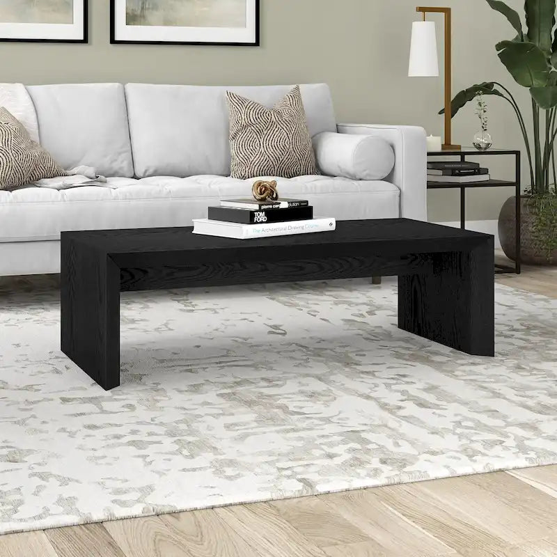 48" rechthoekige salontafel met sledeonderstel