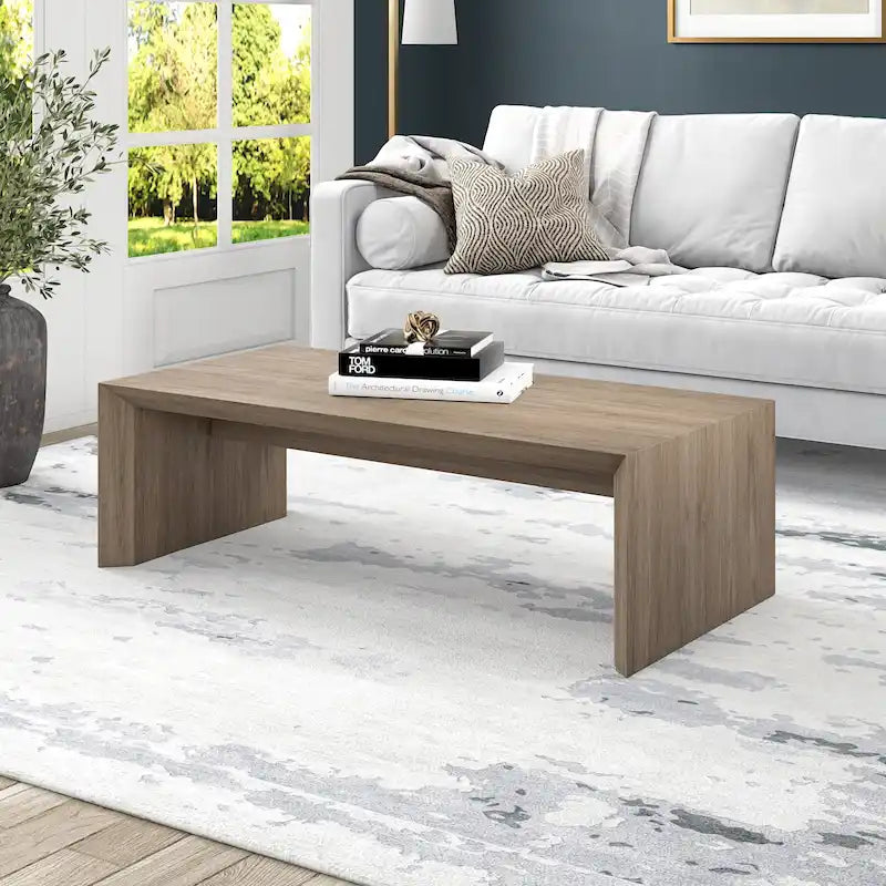 48" rechthoekige salontafel met sledeonderstel