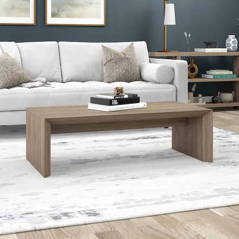 48" rechthoekige salontafel met sledeonderstel