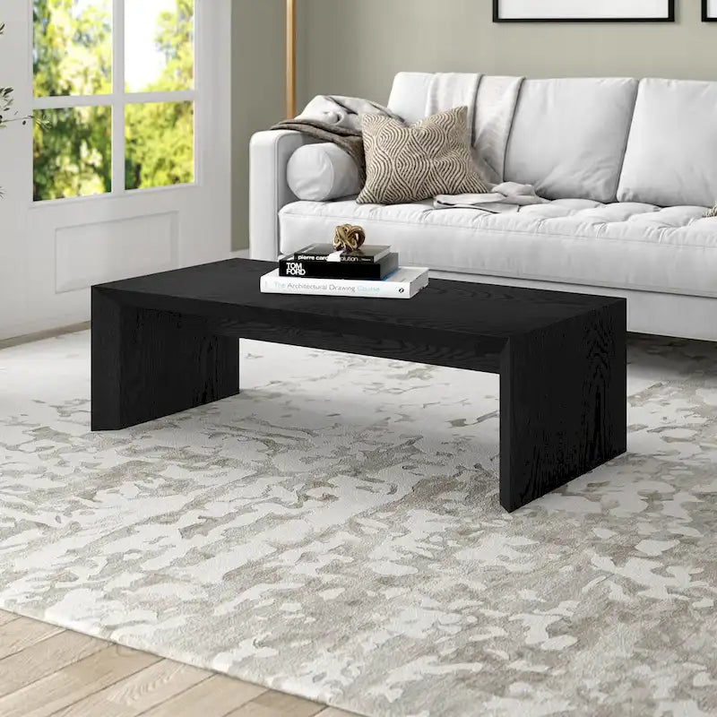 48" rechthoekige salontafel met sledeonderstel