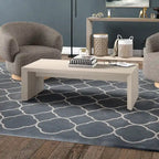 48" rechthoekige salontafel met sledeonderstel