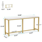 70,9 Inch Console Tafel met Opbergplank