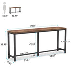 70,9 Inch Console Tafel met Opbergplank
