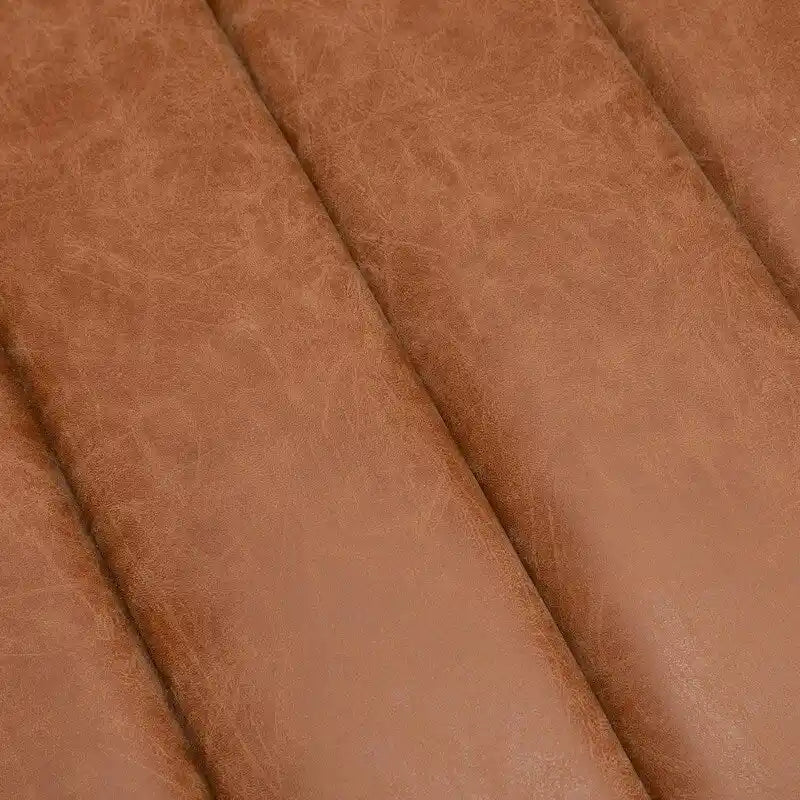 Mid-century draaibare ronde kuipstoel met knoopdetails van PU-leer