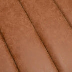 Mid-century draaibare ronde kuipstoel met knoopdetails van PU-leer
