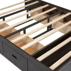 Tweepersoonsbed met Opbergend Hoofdeinde, Schoenrek en 4 Lades