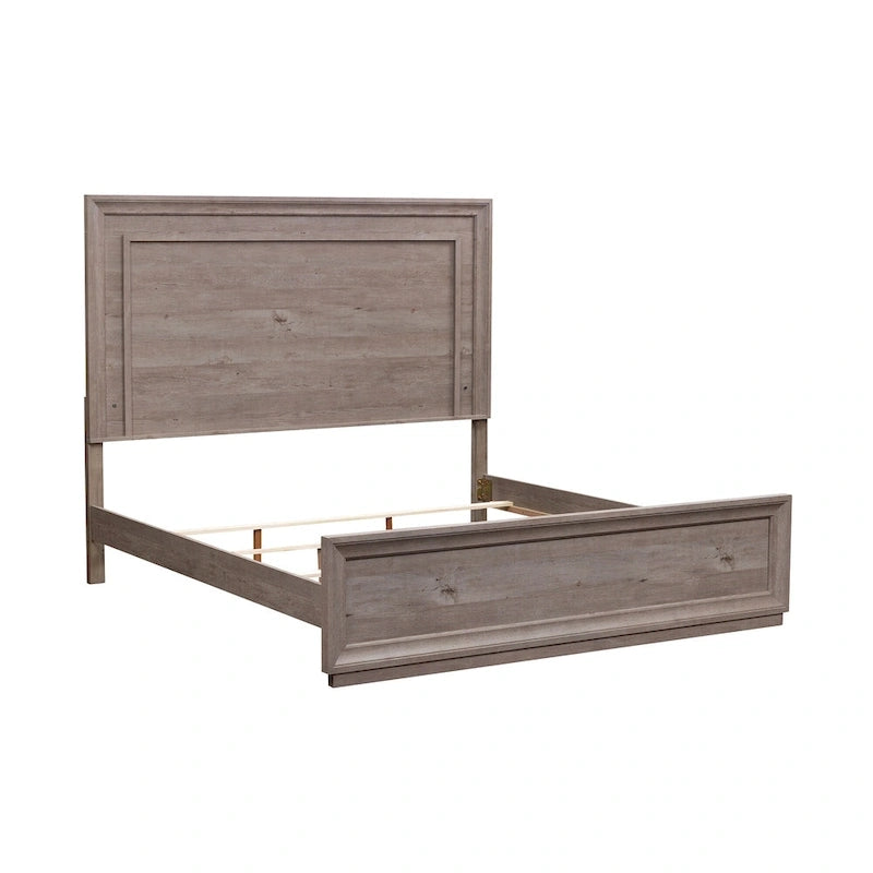 Kingsize Panelbed met LED-hoofdbord - Greystone Afwerking