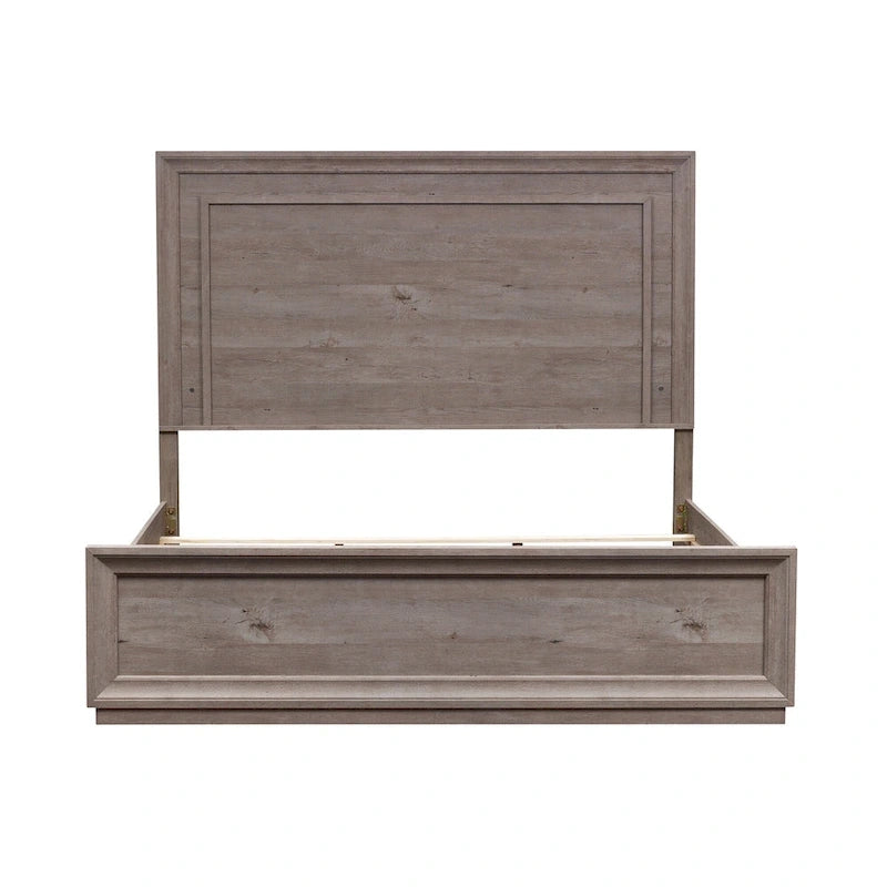 Kingsize Panelbed met LED-hoofdbord - Greystone Afwerking
