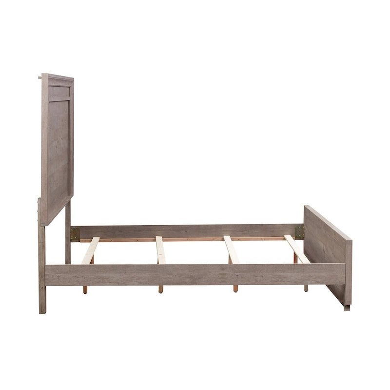 Kingsize Panelbed met LED-hoofdbord - Greystone Afwerking