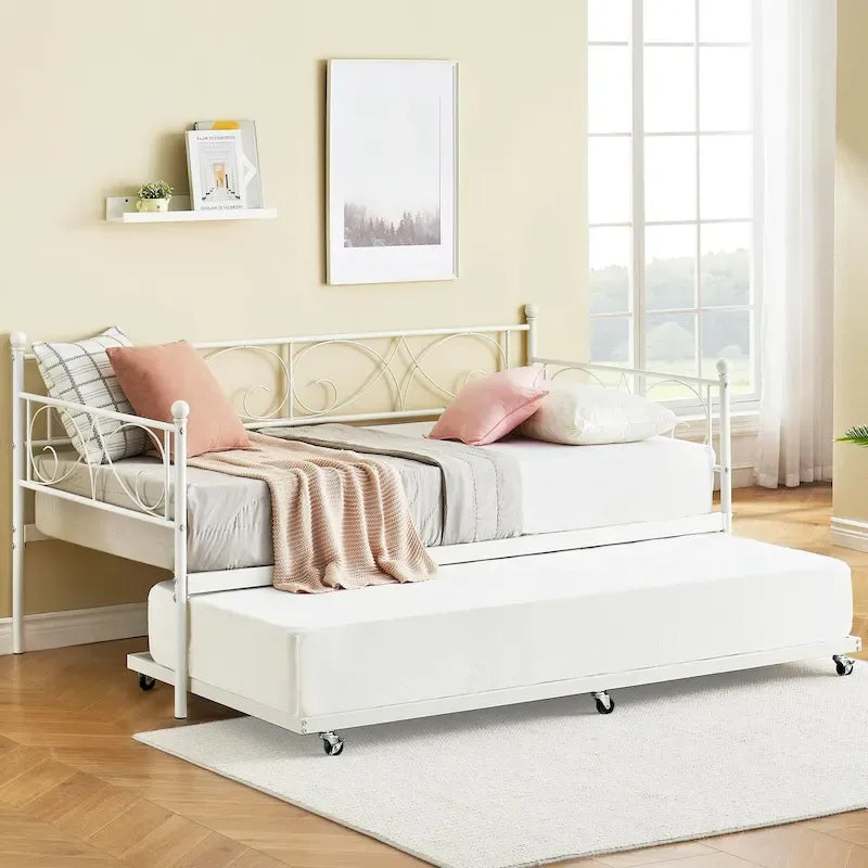 Tweepersoons Divanbed met Uitschuifbaar Bedframe