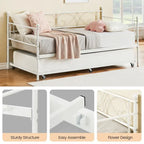 Tweepersoons Divanbed met Uitschuifbaar Bedframe