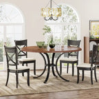 Ronde eettafel van 47 inch, geschikt voor 4–6 personen