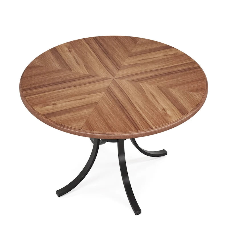 Ronde eettafel van 47 inch, geschikt voor 4–6 personen