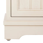 Zwart opbergkastje met rieten manden (verouderde look) - 40,6B x 30,5D x 88,9H cm