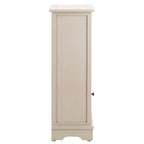 Zwart opbergkastje met rieten manden (verouderde look) - 40,6B x 30,5D x 88,9H cm