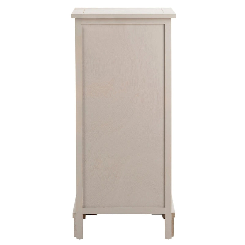 Zwart opbergkastje met rieten manden (verouderde look) - 40,6B x 30,5D x 88,9H cm