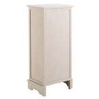Zwart opbergkastje met rieten manden (verouderde look) - 40,6B x 30,5D x 88,9H cm