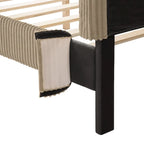 Queensize Corduroy Bedovertrek – Alleen Hoofdeinde & Frame Overtrek