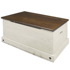Houten Opbergkist Poef