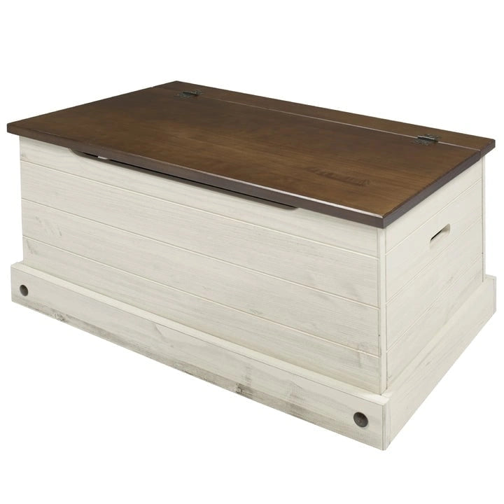 Houten Opbergkist Poef