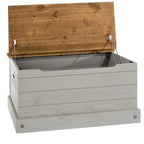 Houten Opbergkist Poef