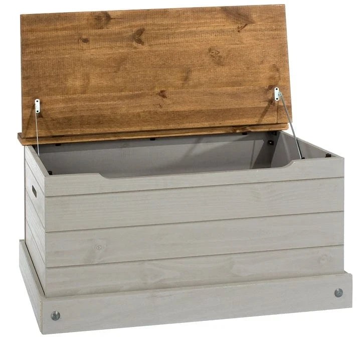 Houten Opbergkist Poef