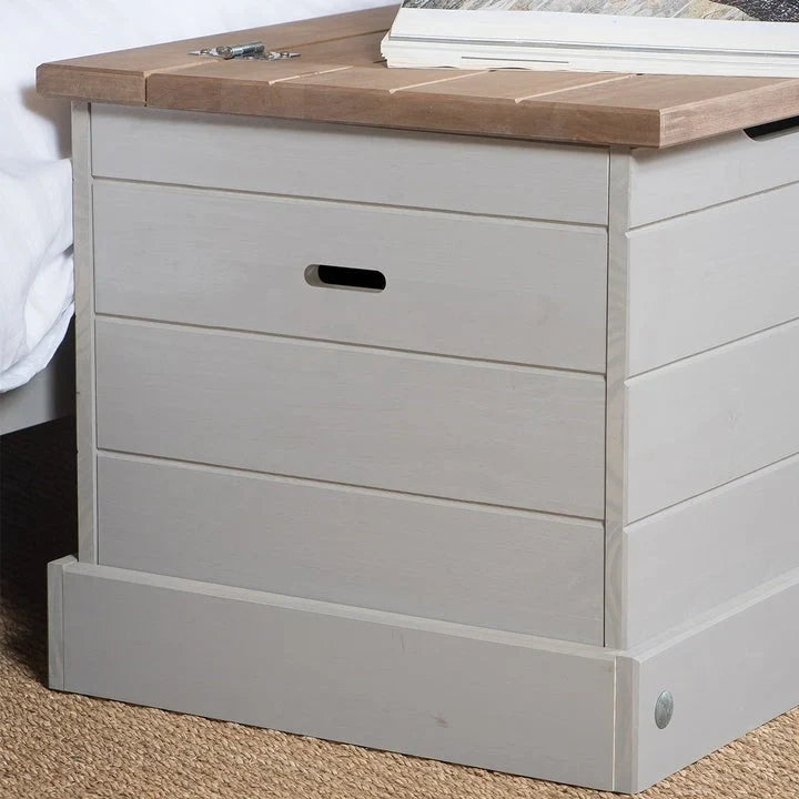 Houten Opbergkist Poef