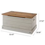 Houten Opbergkist Poef