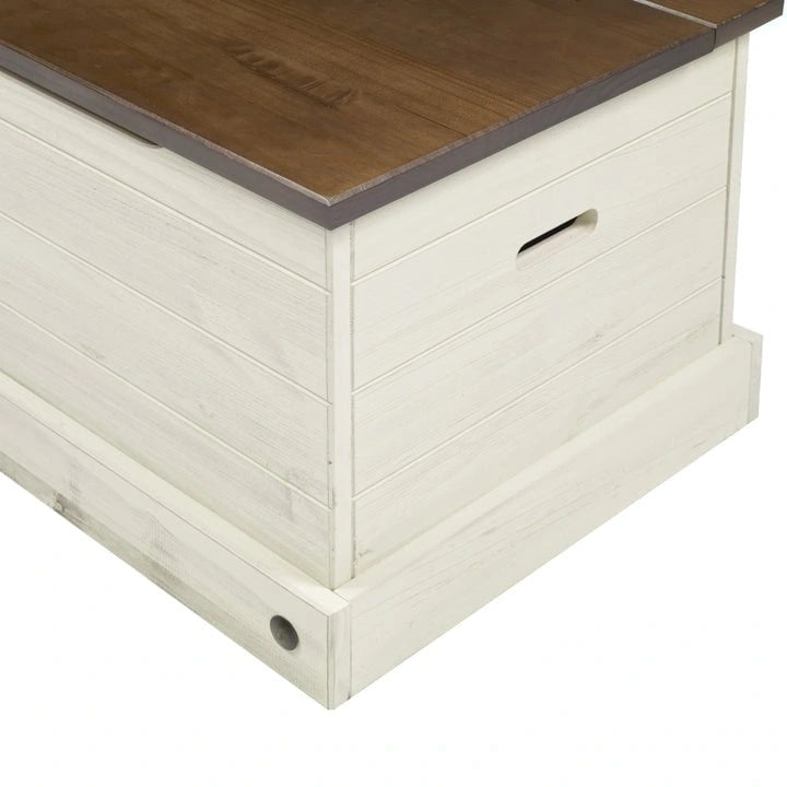 Houten Opbergkist Poef