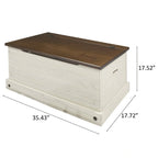 Houten Opbergkist Poef