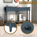 Wandtafel met twee lades en onderste plank