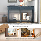 Wandtafel met twee lades en onderste plank