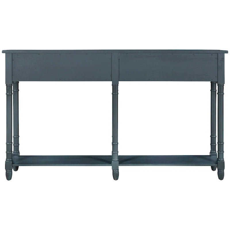 Wandtafel met twee lades en onderste plank