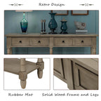 Wandtafel met twee lades en onderste plank