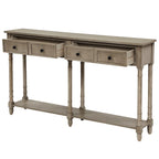 Wandtafel met twee lades en onderste plank